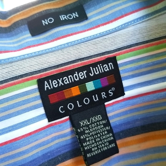 Alexander Julian Shirts Vintage Alexander Julian Colours Striped